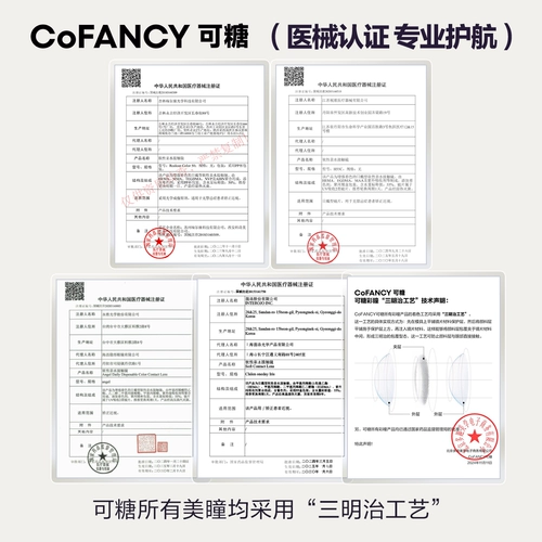 Новый! Cofancy Candy Маленький и большой диаметр ежедневно подбрасывание цветовых контактных линз сэндвич без заблокированного края контактные линзы 10 штук