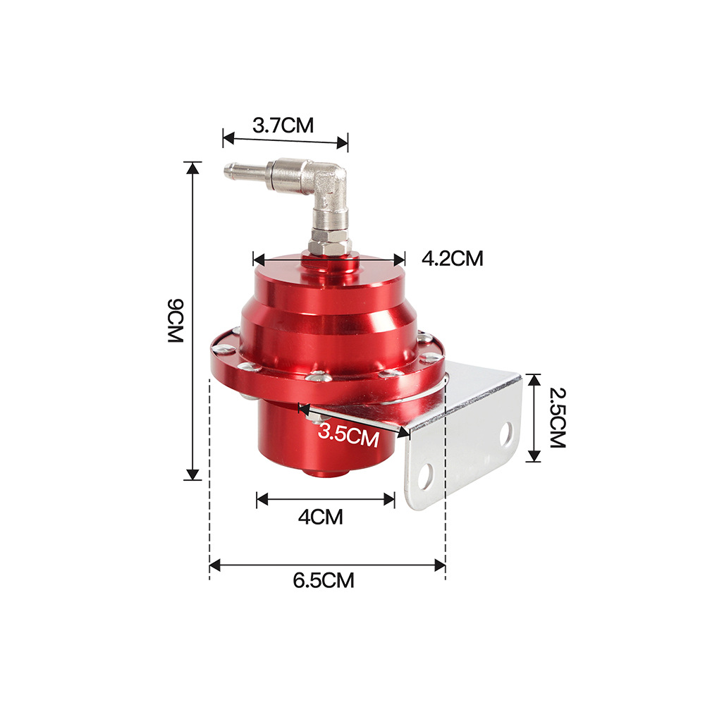 汽车改装  配件 燃油阀增压器 带表燃油增压器可调燃油压力调节器 - 图0