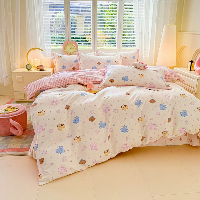 Class A mother and baby grade 100 cotton four-piece set pure cotton quilt cover