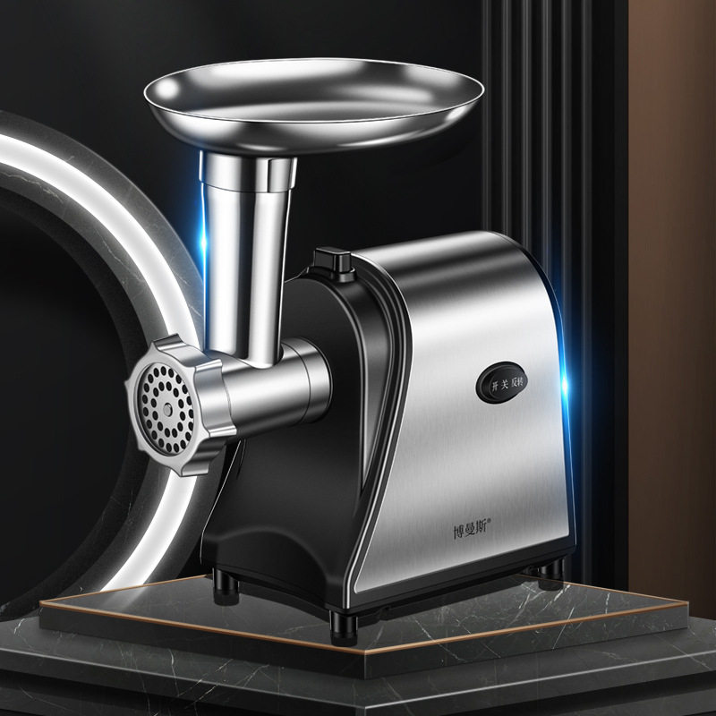 不锈钢电动灌肠机厨房绞肉机商用碎肉机食物料理肉馅机辅食肉沫机,淘宝优惠券,粉丝福利购,淘宝优惠卷