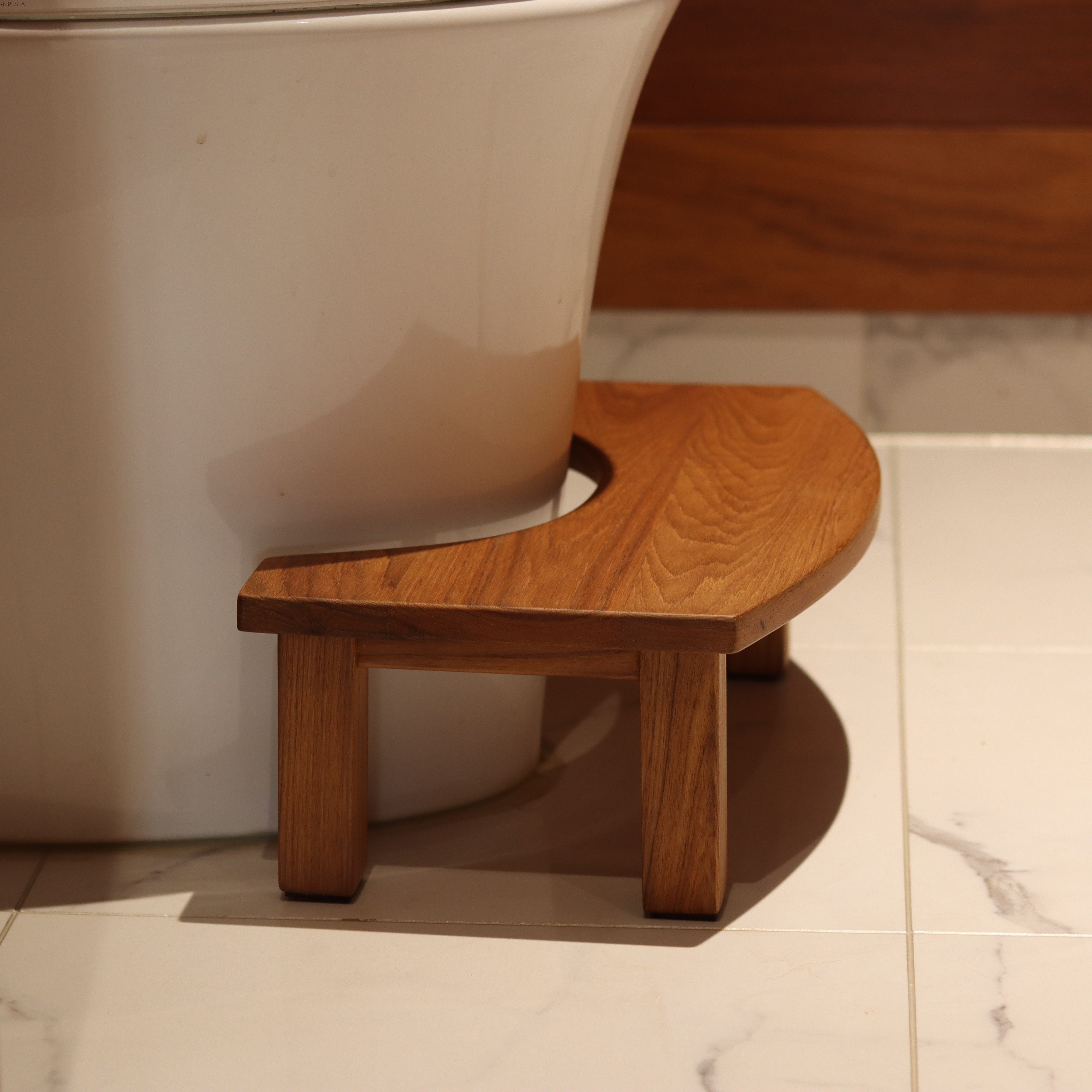 小钟 安心凳缅甸柚木实木马桶脚凳垫脚凳实木防滑儿童防霉卫生间,淘宝优惠券,粉丝福利购,淘宝优惠卷