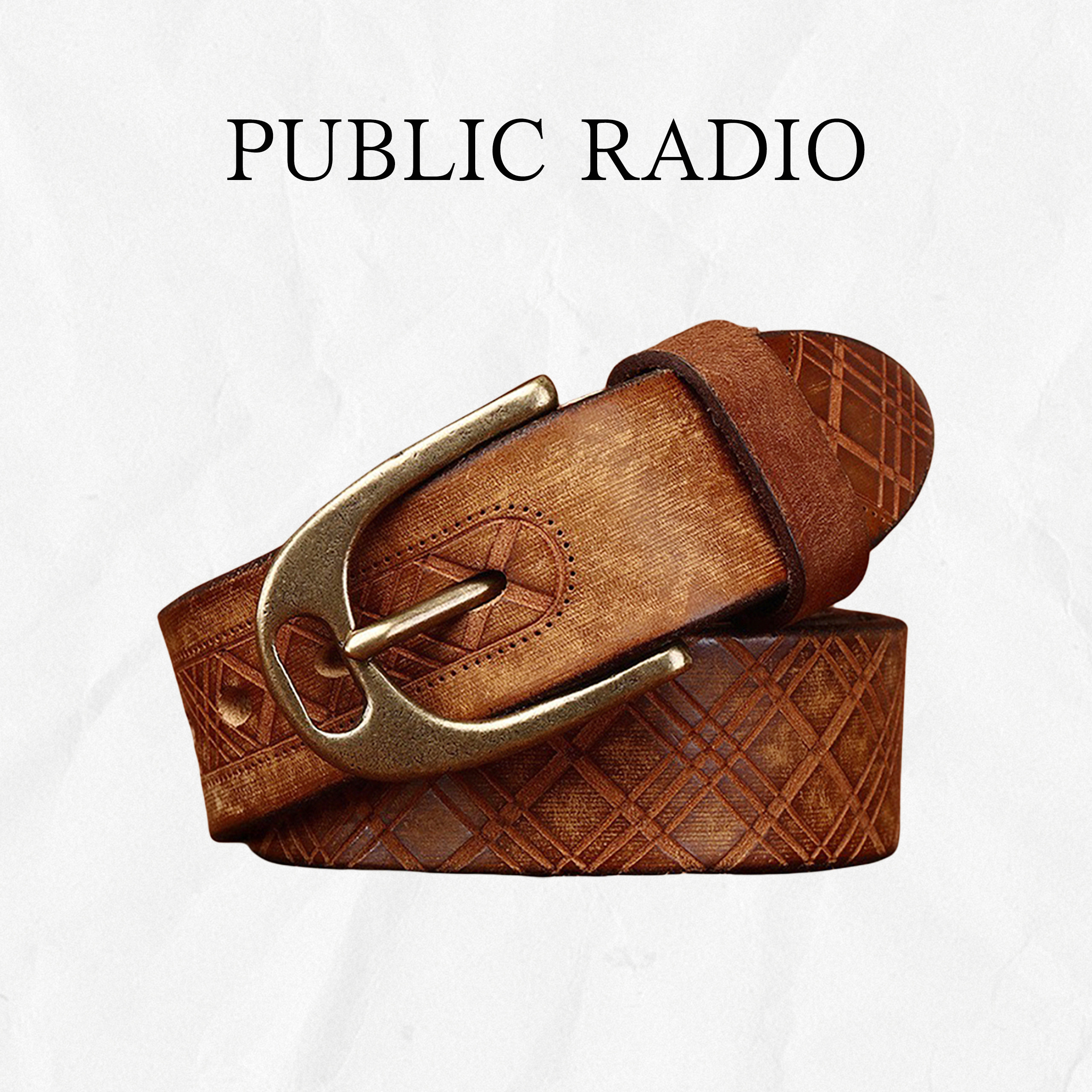 PUBLIC RADIO｜西部真皮腰带远古图腾复古男士狂野美式头层牛皮,淘宝优惠券,粉丝福利购,淘宝优惠卷