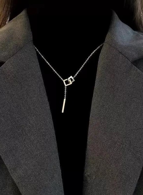 。冬天毛衣项链女2025年新款毛衣链高领毛衣搭配项链网红项链配饰