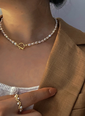 源1700+！现189.9！余料精制不规则浪漫异形巴洛克 天然珍珠项链