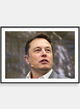Elon Musk 埃隆马斯克装饰画客厅玄关卧室办公室企业家励志挂画
