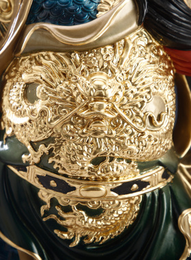 台湾韦陀菩萨神像护法摆件纯铜