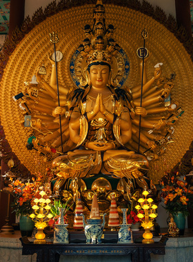 新款莲花灯供佛一对寺院LED佛灯