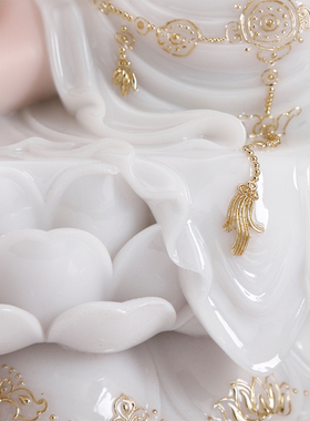 汉白玉石雕弥勒佛菩萨摆件家用像