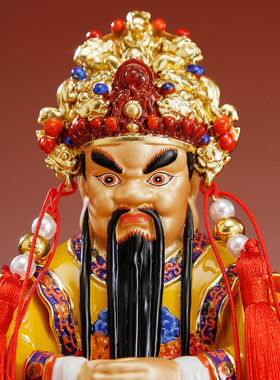 台湾纯铜彩绘广济龙王菩萨佛像