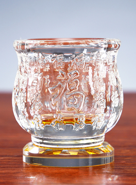 加厚玻璃供佛观音杯供杯佛前家用