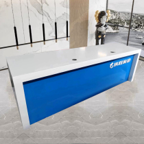 Company baked lacquer front desk customized Ctrip travel store Pepsi Where to go to the reception desk Desks Customised