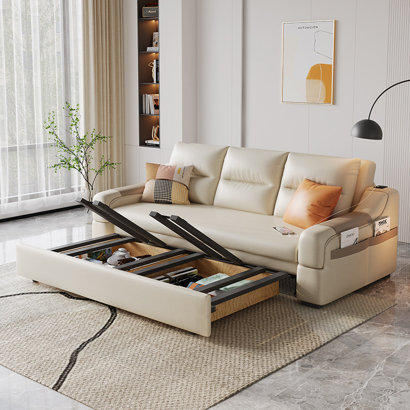 2022新款免洗科技布多功能储沙发床 以梵沙发床