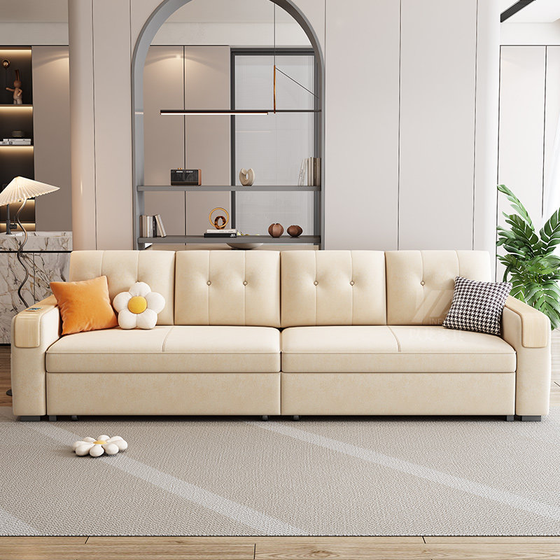 2023新款小户型多功能客厅双沙发床 以梵沙发床