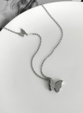 蝴蝶项链少女超仙ins风