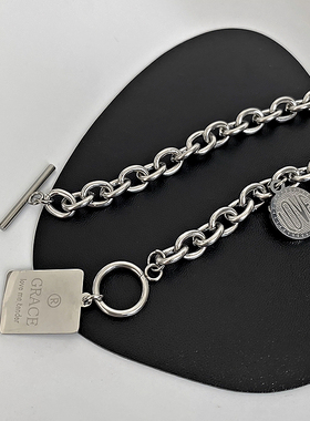 chenxi钛钢欧美嘻哈男女潮土项链