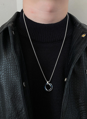 项链欧美三环男ins嘻哈潮牌情侣
