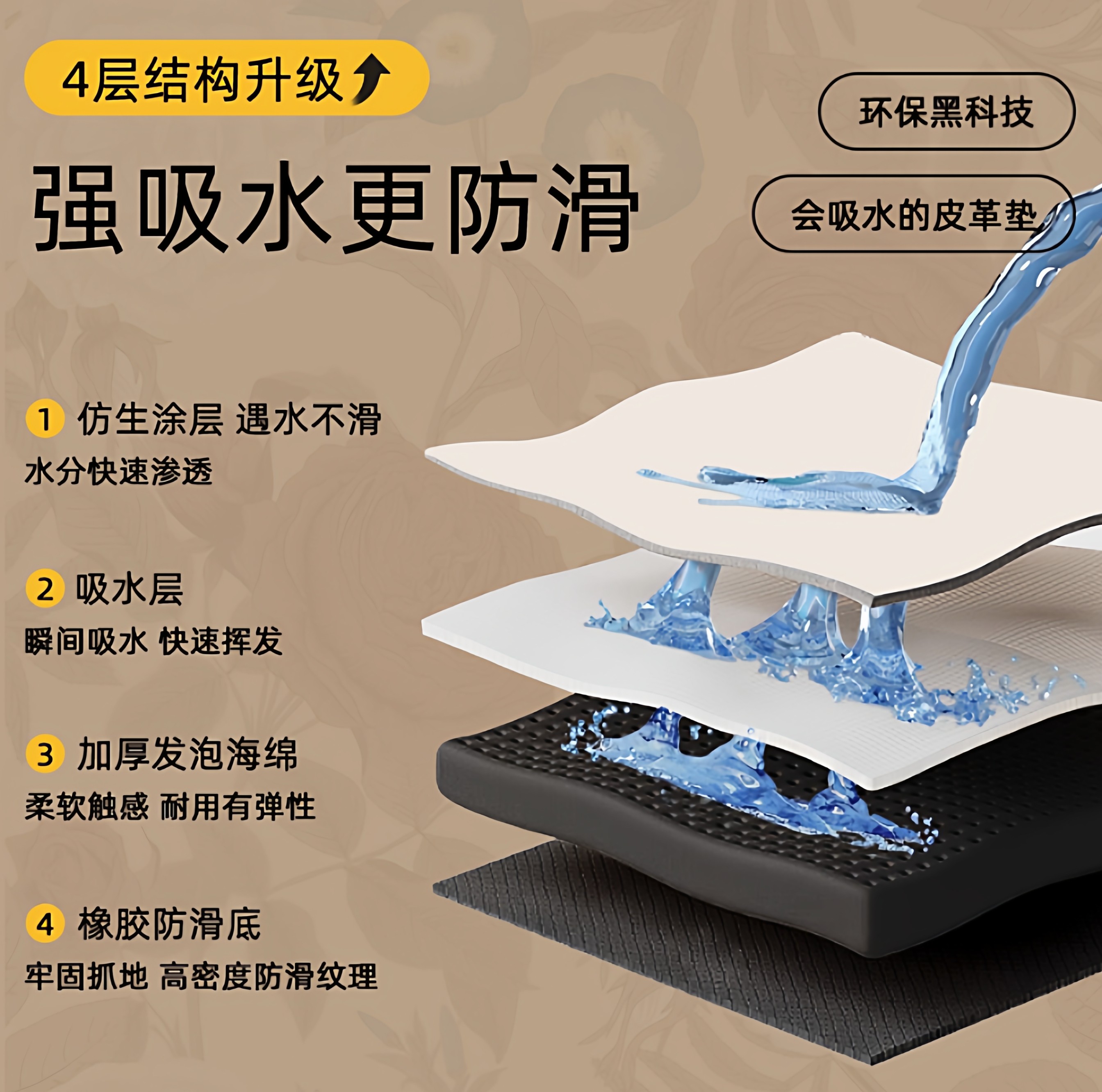 日式门槛石地垫浴室地垫硅藻泥吸水垫防滑过门石地垫厨房地垫定制,淘宝优惠券,粉丝福利购,淘宝优惠卷