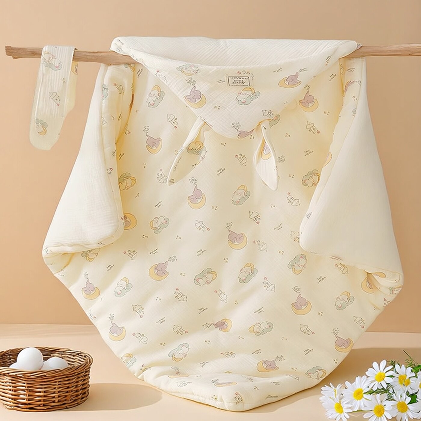 婴儿抱被初生儿产房包单宝宝包巾秋冬保暖襁褓巾新生儿冬夹棉包被,淘宝优惠券,粉丝福利购,淘宝优惠卷