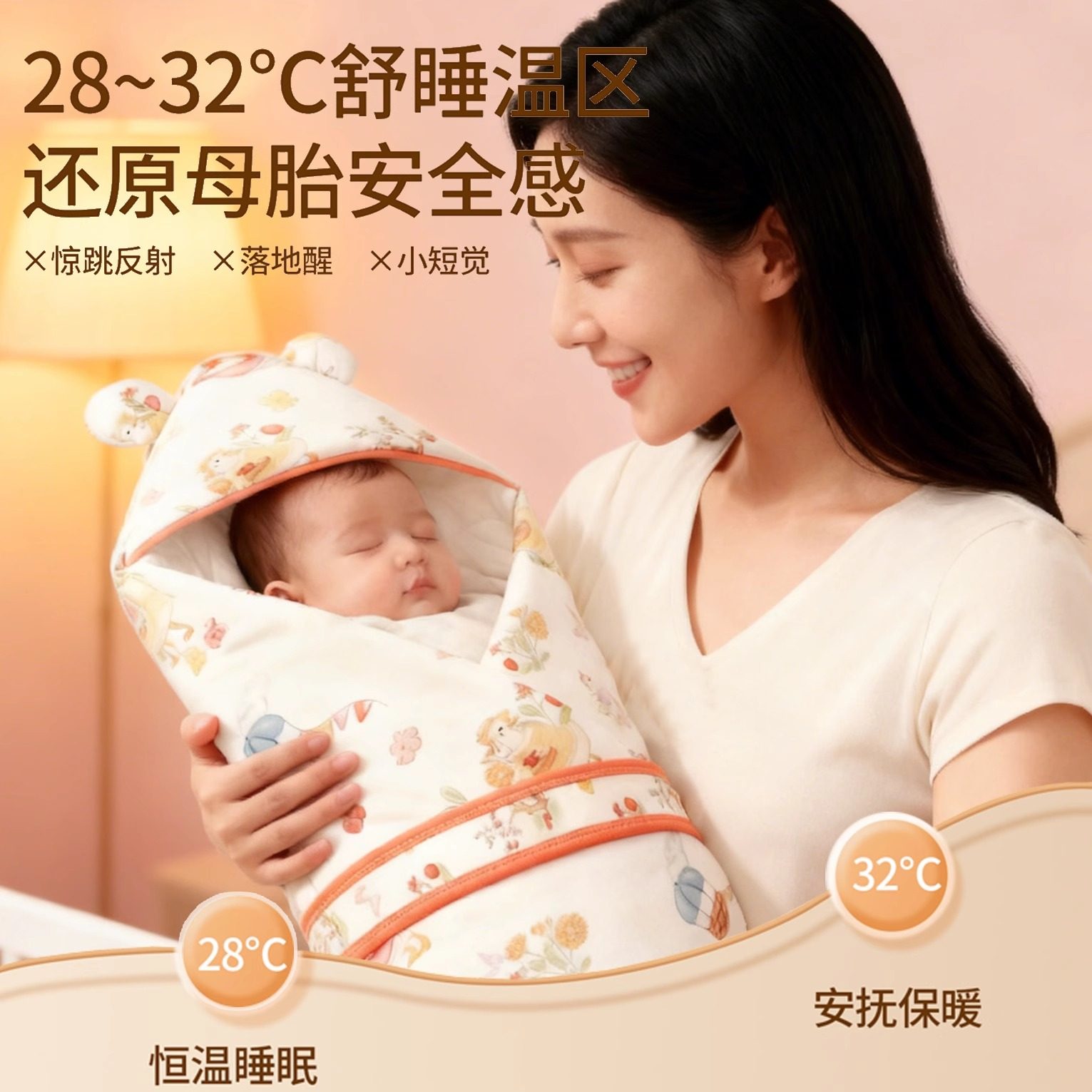 新生婴儿纯棉抱被桑蚕丝宝宝儿童产房外出A类春秋恒温保暖包被,淘宝优惠券,粉丝福利购,淘宝优惠卷