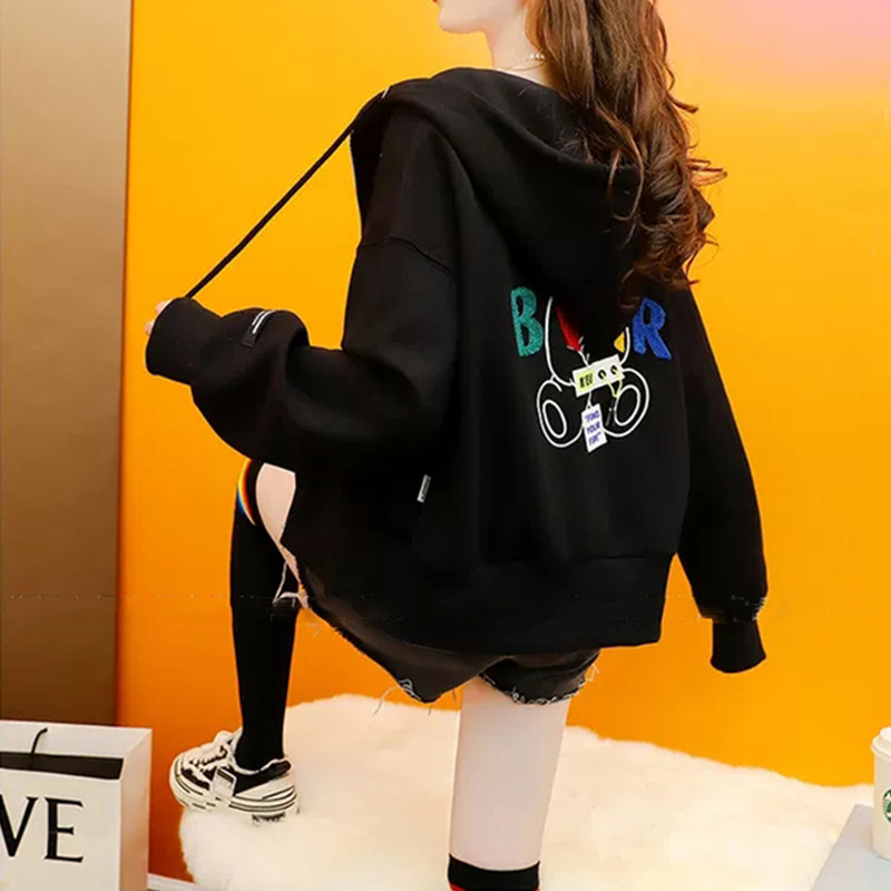 开衫卫衣女小个子短款小众设计感上衣外套