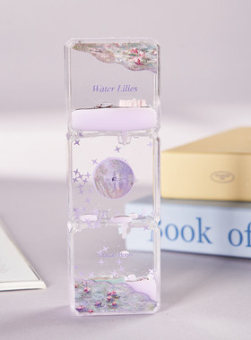 MFA波士顿美术馆大师系列莫奈睡莲紫色流油沙漏桌面摆件生日礼物