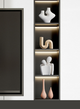 诚艺玻璃柜酒柜摆件玄关装饰品