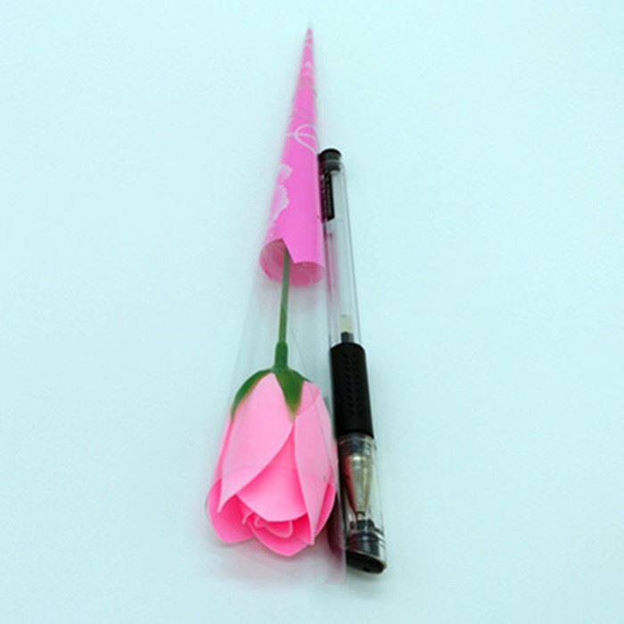 情人节小熊香皂玫瑰肥皂花仿真单支活动小礼物妇女礼品教师节创意