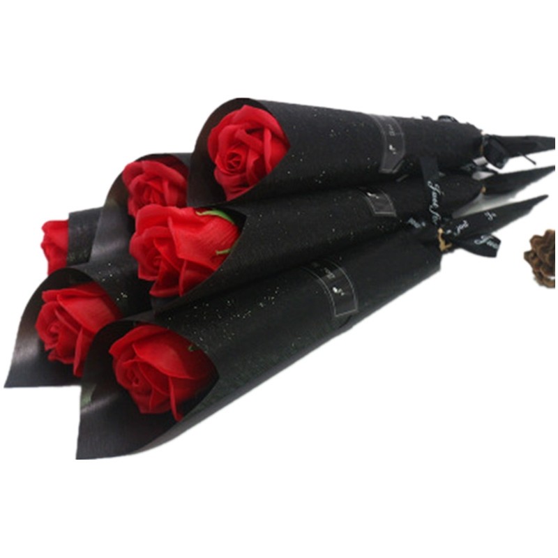 香皂玫瑰花单支康乃馨肥皂花束情人节妇女节教师节礼物地推小礼品