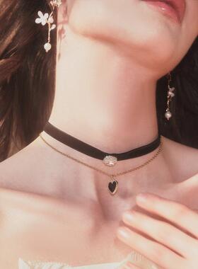 FLONAKED复古巴洛克藏青色项链