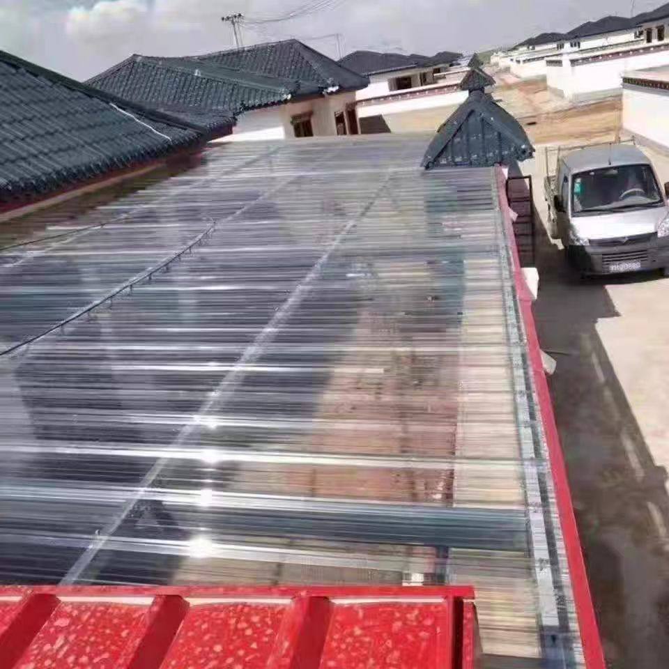 国标足厚pc全透明采光瓦塑料彩钢瓦雨棚遮阳耐力板全透明屋顶板,淘宝优惠券,粉丝福利购,淘宝优惠卷