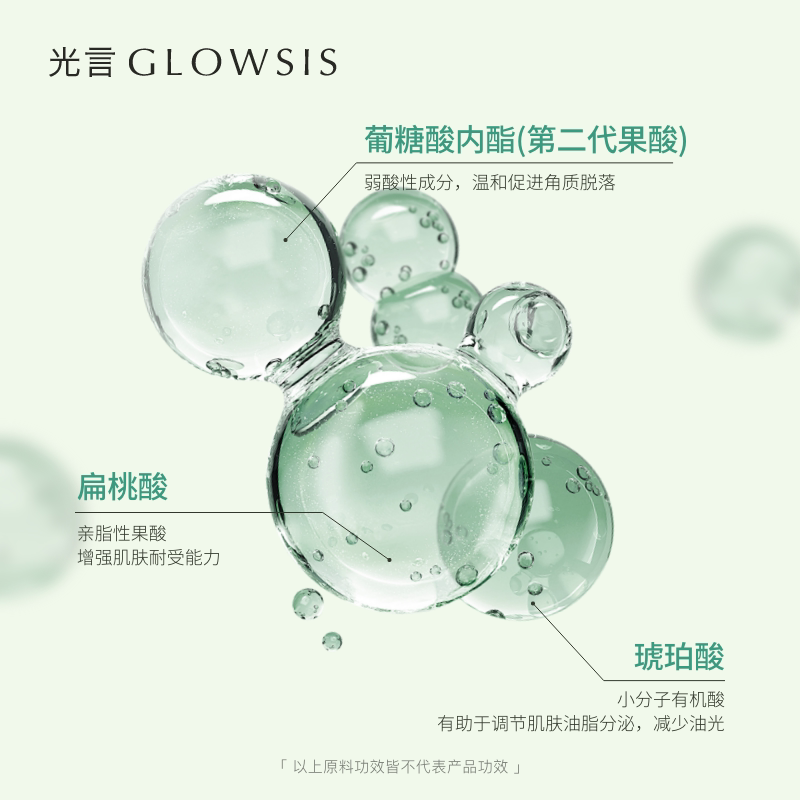 光言果酸清洁泥膜改善面部毛孔黑头保湿清洁涂抹面膜控油去角质