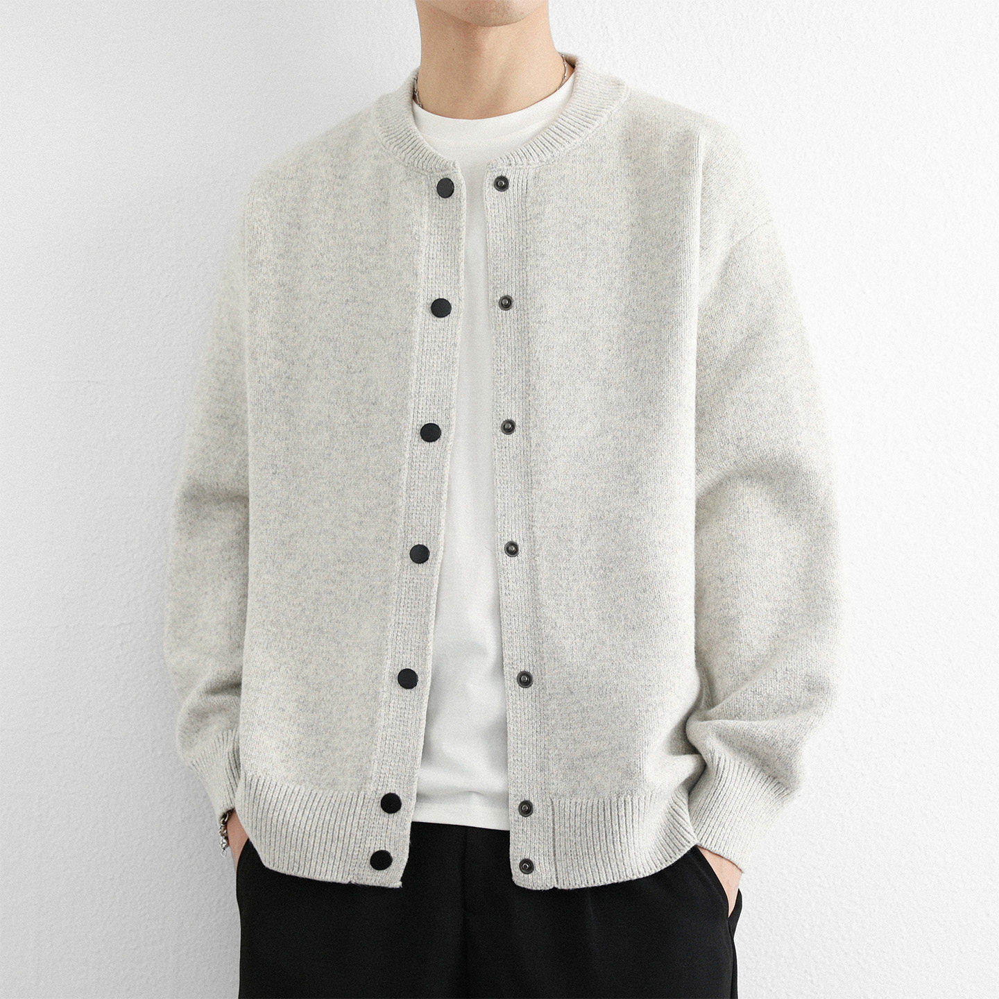 重磅针织开衫外套男款秋冬季美式复古情侣款毛衣慵懒风宽松可外穿,淘宝优惠券,粉丝福利购,淘宝优惠卷