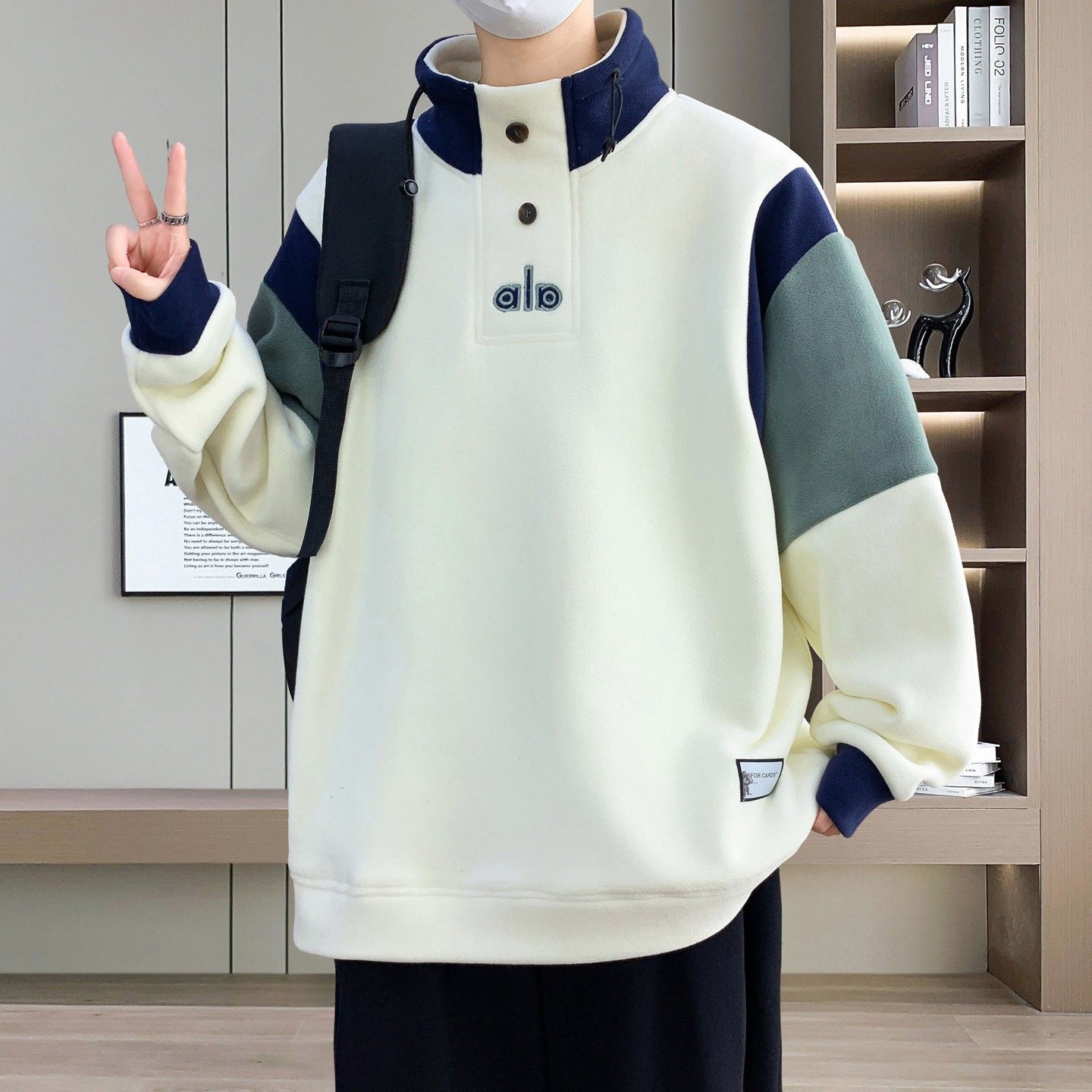 半高领卫衣男款青少年秋冬季加绒加厚内搭打底衫男生保暖长袖上衣,淘宝优惠券,粉丝福利购,淘宝优惠卷