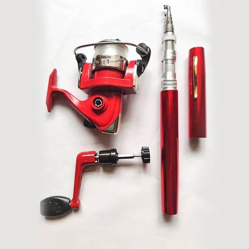 1.6米1钢刚笔鱼竿纺车轮套装小型袖珍短节路亚杆1.4 - 图0