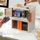 Jicang double-opening mini storage box desktop foldable cosmetics snack storage box Japanese simple storage cabinet