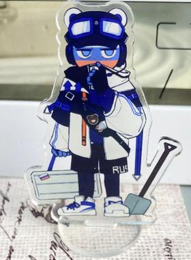 联合国五常拟人亚克力立牌Q版卡通人物高颜值同人谷吧唧人物摆件~