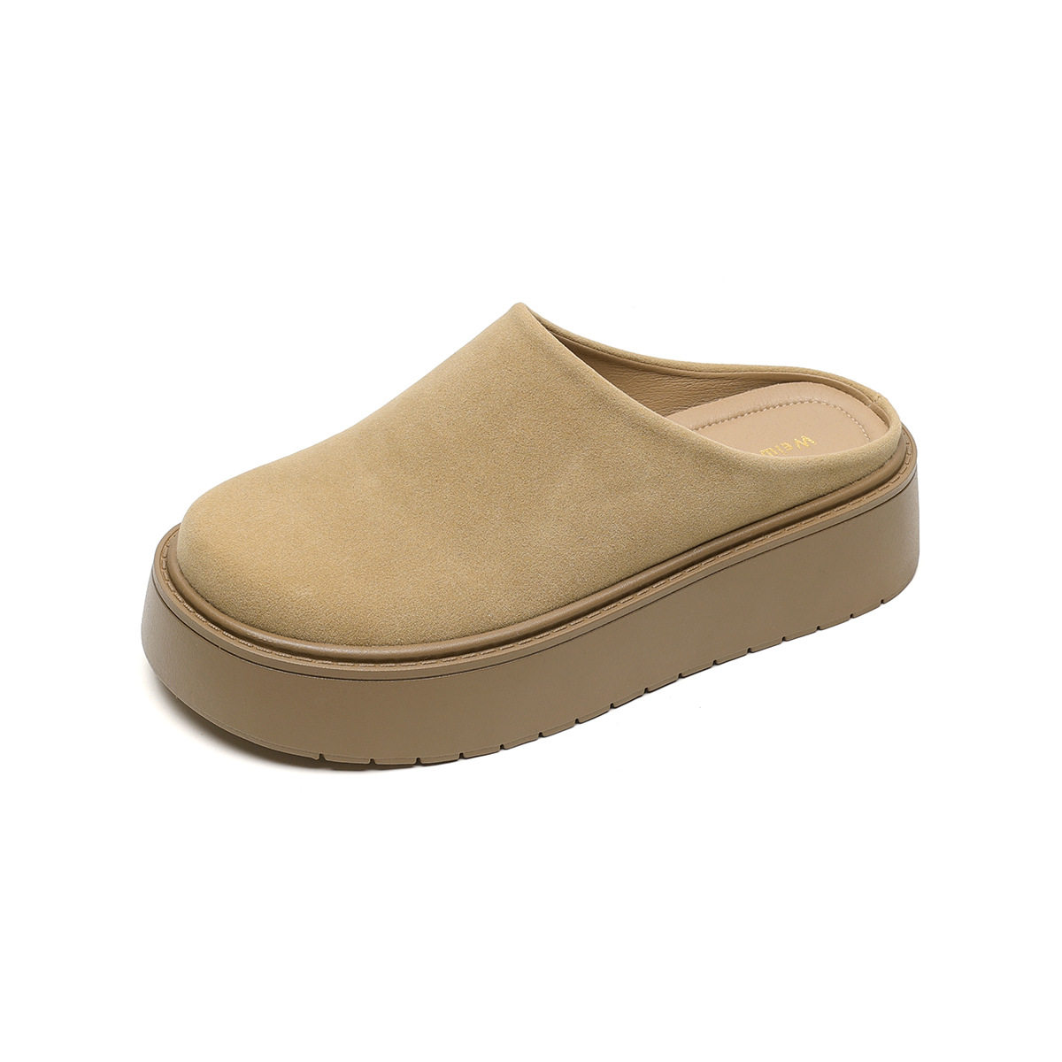 厚底包头拖鞋女2025年夏秋季增高懒人一脚蹬勃肯鞋外穿大码半拖鞋,淘宝优惠券,粉丝福利购,淘宝优惠卷