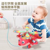 Childrens push airplane Learn to push for fun Toys Baby 1-year-old 2-1 Push the walkway Scooter Little Cart Baby