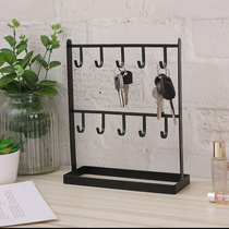 Day Style Iron Art Jewelry Shelf Necklace Hook show Rack Tabletop Earrings rack Z Xuanguan into the door Key frame