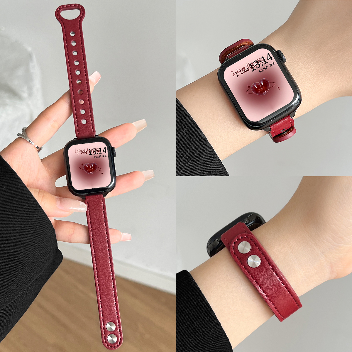 适用vivowatchgt2手表带新款真皮vivo watch gt高颜值新款vivowatch5女士iqoowatch女款3表链创意高级感女生 - 图2