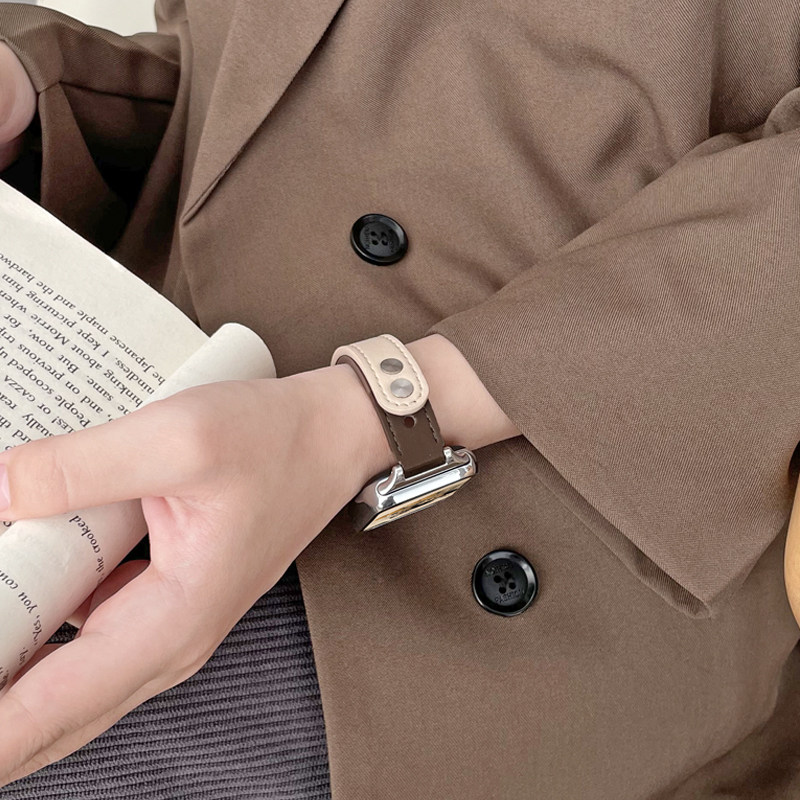 适用小米手环8pro手表带10新款高颜值9pro版真皮智能7运动手腕带6女生九代红米手表带链watch4/5女款表链手带