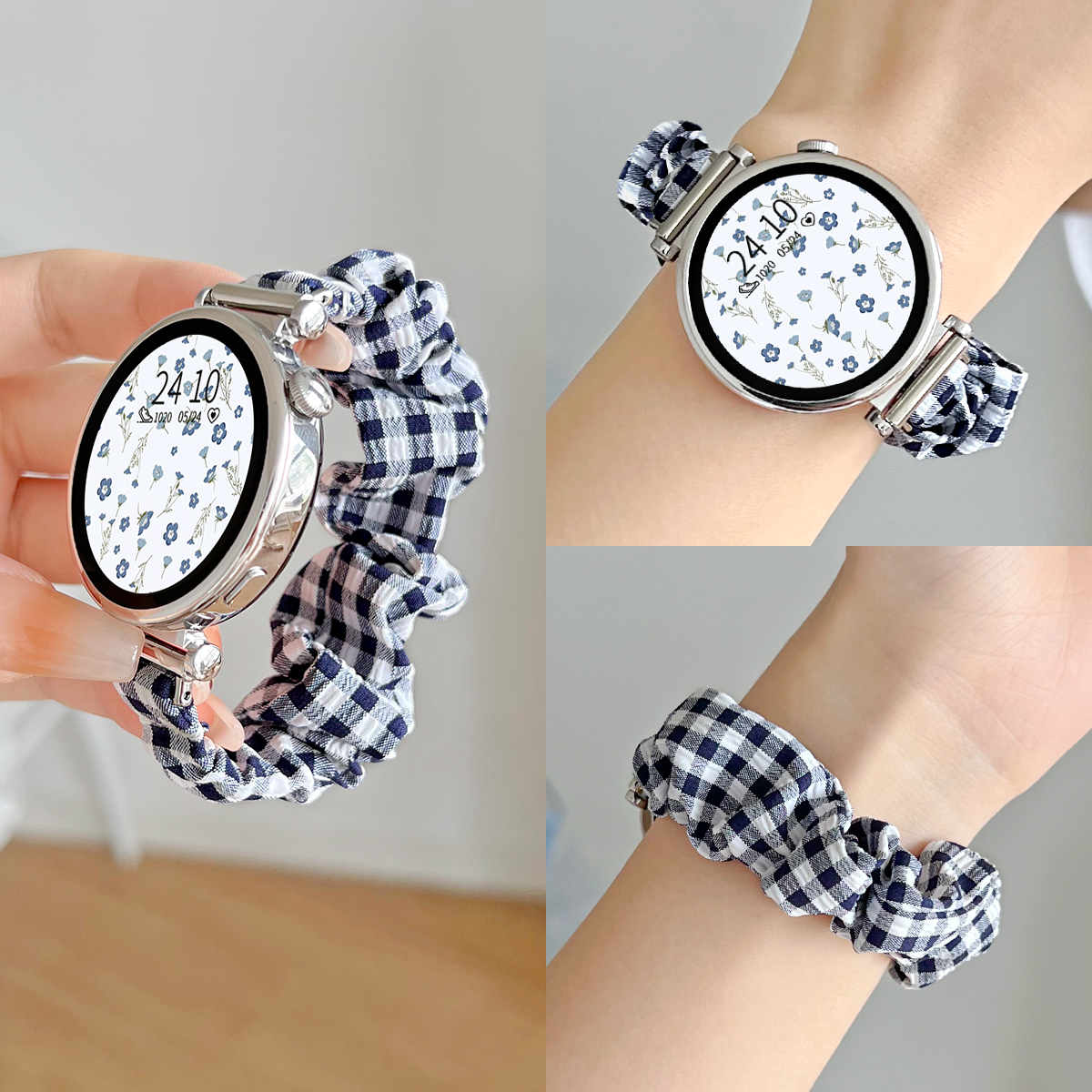 适用小米watchs4手表带链新款发圈s3智能手表xiaomi watchs2创意表链夏天s1运动color女款手链41mm小香风女生 - 图1