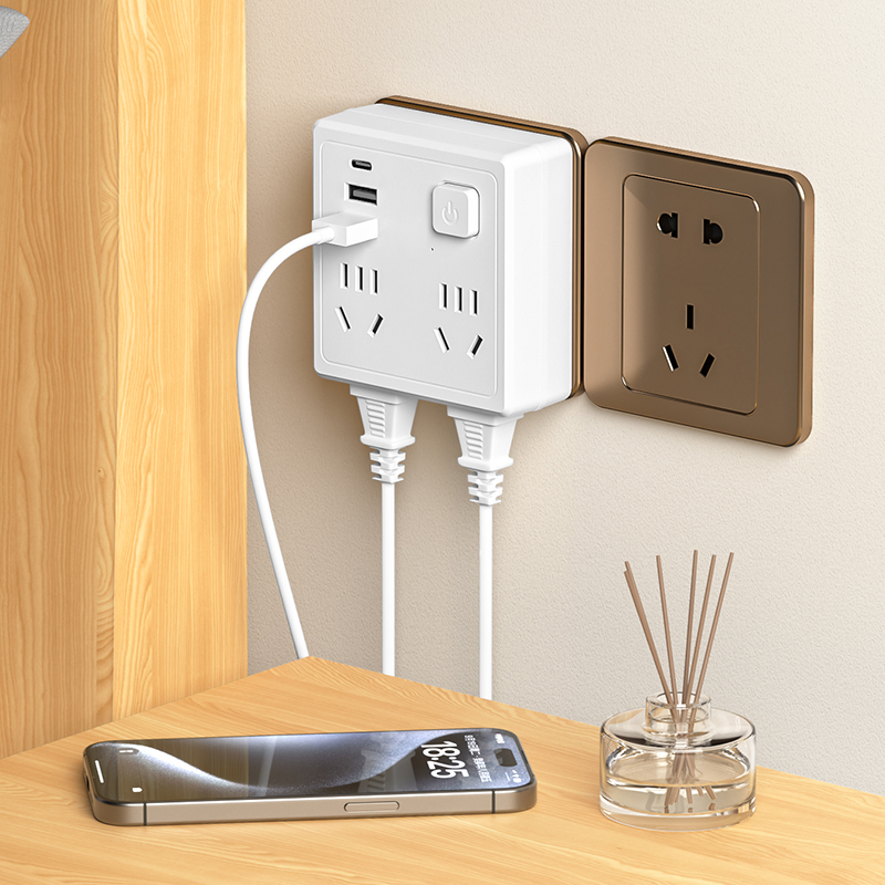 米用20W家用86型开关插座USB快充面板插口多功能多孔一转多排插 - 图2