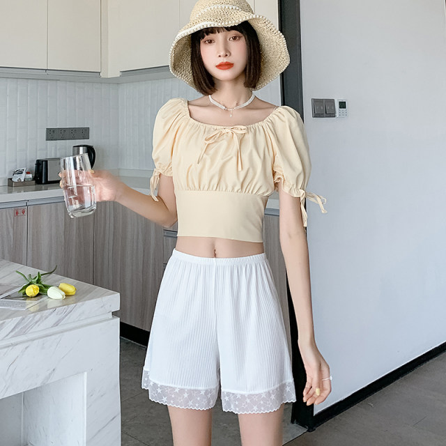 ໂສ້ງຂາສັ້ນສາມຈຸດ summer ໄຫມກ້ອນບາງບວກຂະຫນາດ