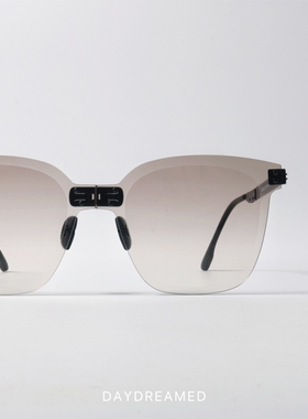 无框折叠超薄UV400尼龙镜片墨镜