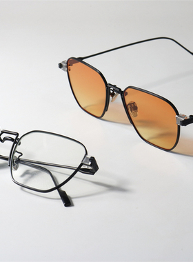 方形赛博朋克独特颜色墨镜配近视