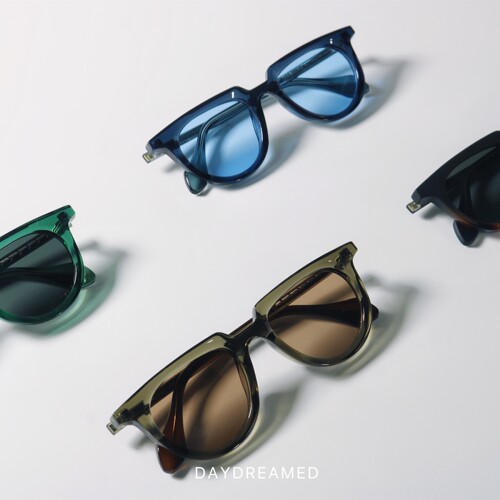 极简设计孔雀绿色墨镜UV400防紫外线辐射配近视TR90材质太阳眼镜 - 图1