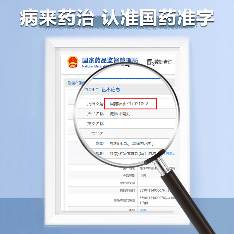 荣昌制药健脑补肾丸15丸*24瓶/盒瓶装益气健脾健忘失眠神经衰弱药