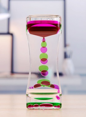 新款小美腰动感双色油漏油滴家居沙漏工艺品摆件创意家居油漏