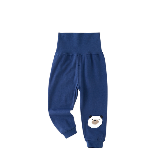 Baby hohe Taille Bauchschutzhose Baby Baumwolle Herbsthose Jungen Kinder Baumwolle Hosen dünne Herbst Kinder Basishose